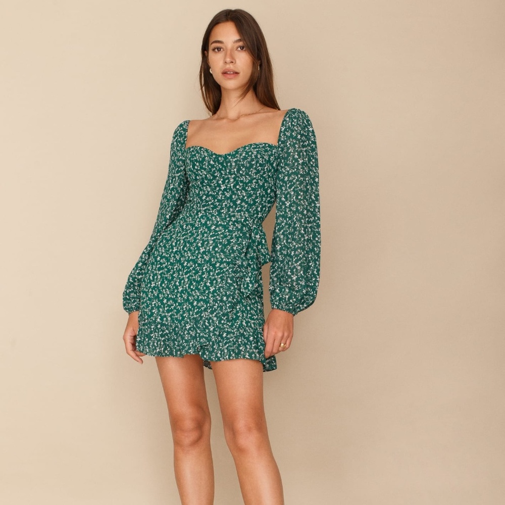 Reformation Cammi Floral-print Minidress Size 4